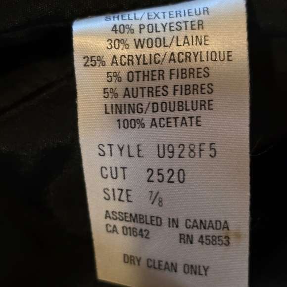 Vintage 90s Nanci Jennifer Canada Pinstripe Wool Skirt Suit 7/8 Quiet Luxury - Picture 7 of 9